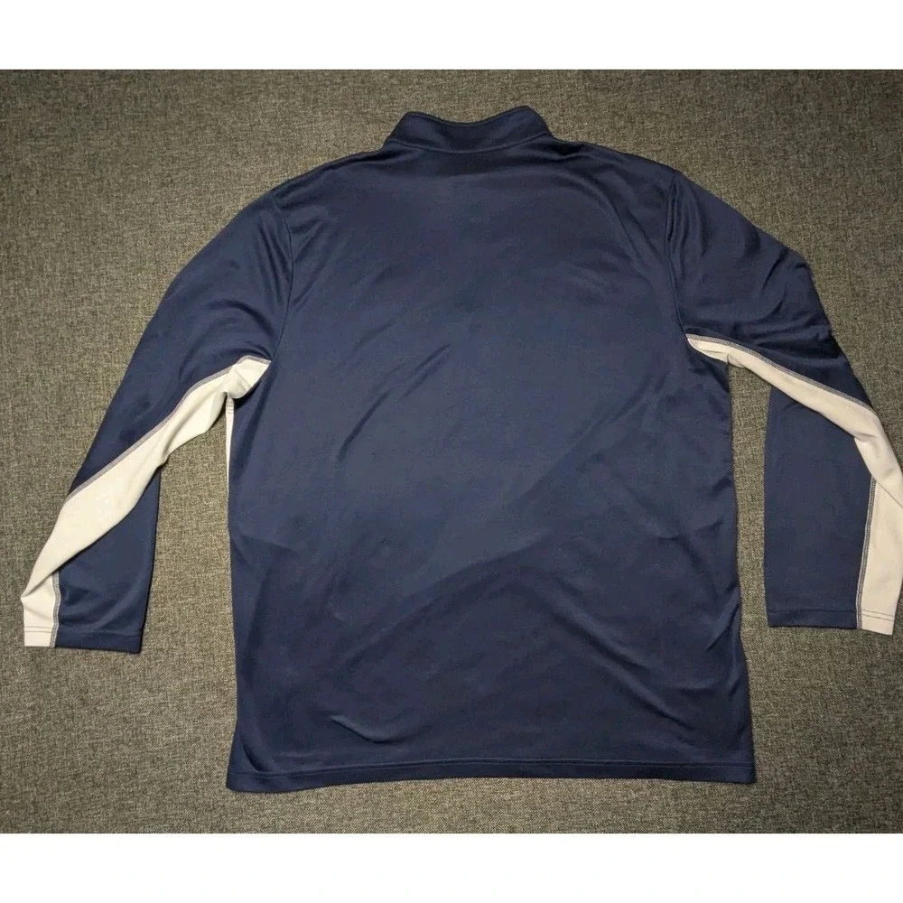 Majestic Detroit Tigers Sports Shirt‎ 2XL MLB Long Sleeve Quarter Zip Sweatshirt